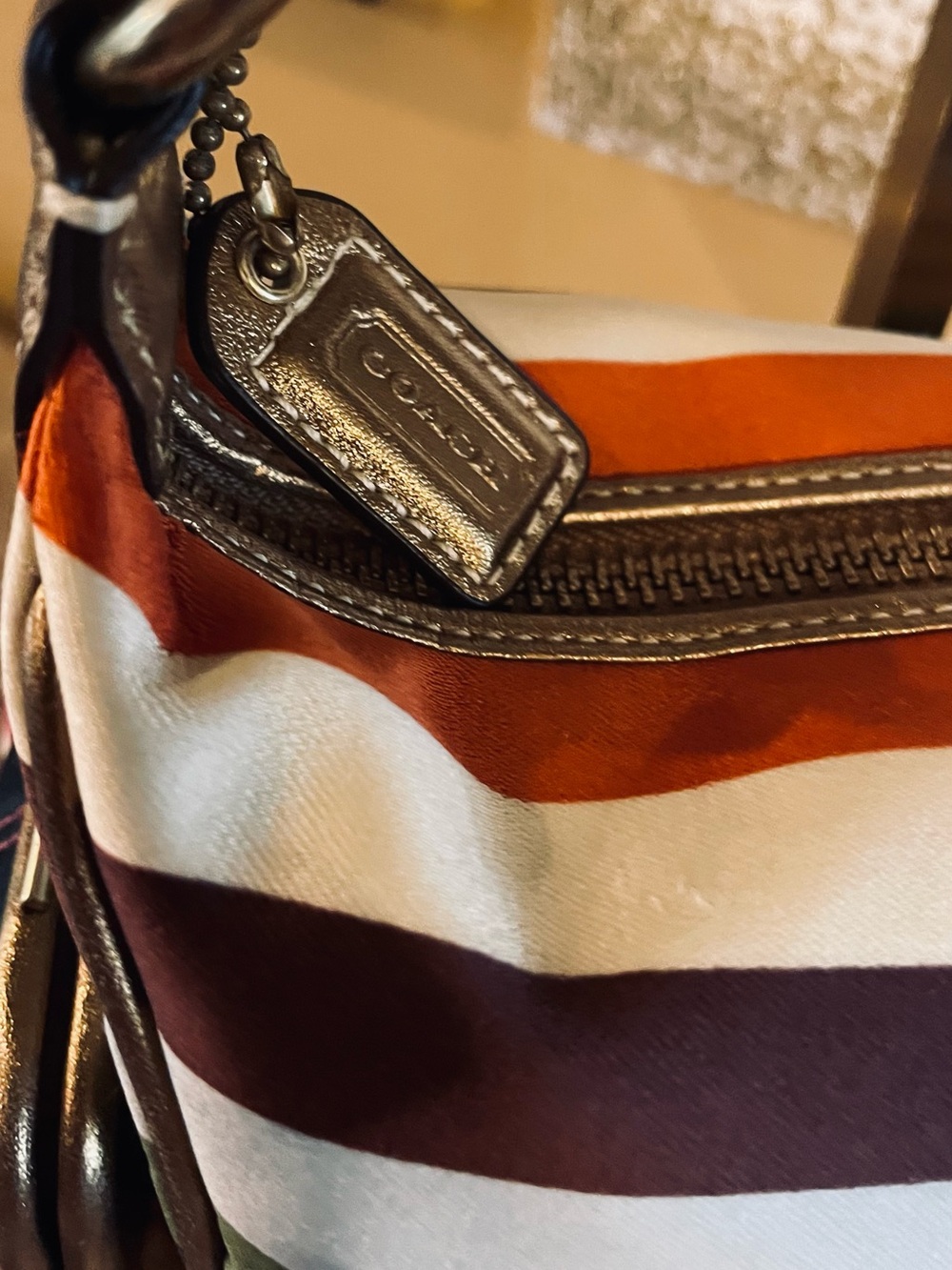 COACH Y2K Legacy Stripe Kisslock Limited Edition Mini Shoulder Bag AND Catalog - Picture 5 of 17